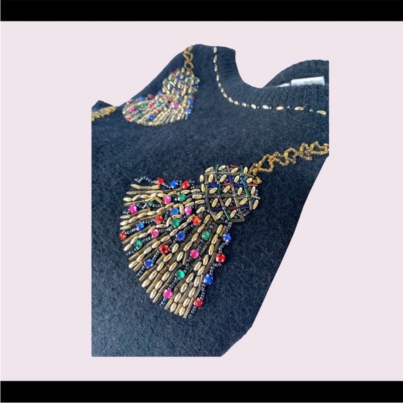 Retro Sweater Stylish Beaded Glitter Women’s Fashion - Picture 7 of 10